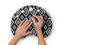 FingerSpills Nail Polish Holder - Makes Nail Art Easy!  Paint your Nails without the worry of spills.  Holds 6 bottles (all sizes) of nail polish securely!  5 Star Reviews on Amazon and Google!  If you are a DIY Nail Polisher, You Are Gonna Love This!  